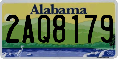 AL license plate 2AQ8179