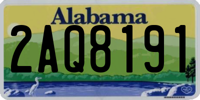 AL license plate 2AQ8191
