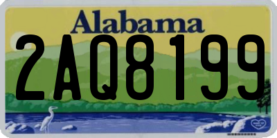 AL license plate 2AQ8199