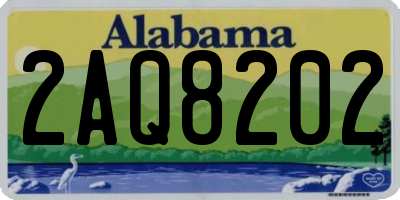AL license plate 2AQ8202