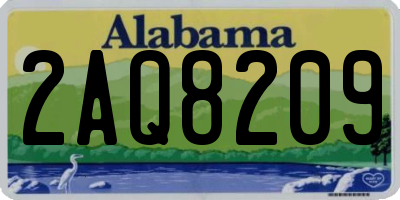 AL license plate 2AQ8209