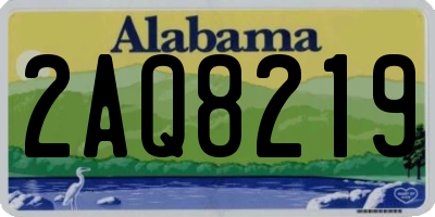 AL license plate 2AQ8219
