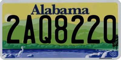 AL license plate 2AQ8220