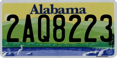 AL license plate 2AQ8223