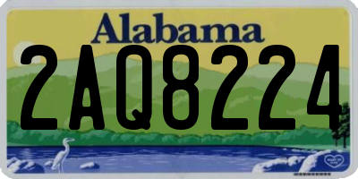 AL license plate 2AQ8224