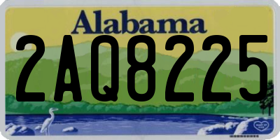 AL license plate 2AQ8225