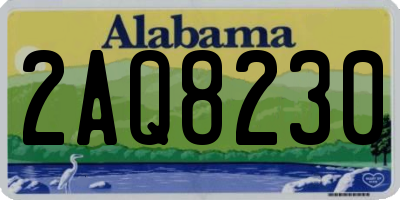 AL license plate 2AQ8230