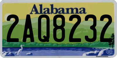 AL license plate 2AQ8232