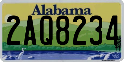 AL license plate 2AQ8234