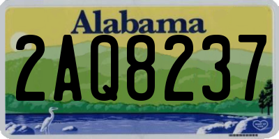 AL license plate 2AQ8237
