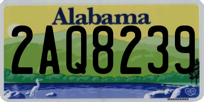AL license plate 2AQ8239