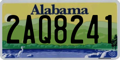 AL license plate 2AQ8241