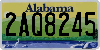 AL license plate 2AQ8245