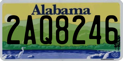 AL license plate 2AQ8246