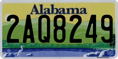 AL license plate 2AQ8249