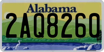 AL license plate 2AQ8260