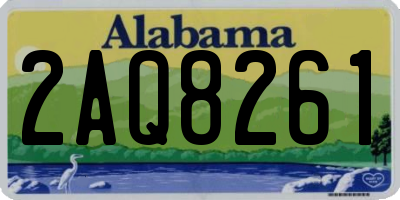 AL license plate 2AQ8261
