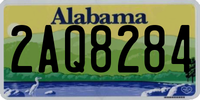 AL license plate 2AQ8284