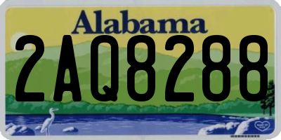 AL license plate 2AQ8288