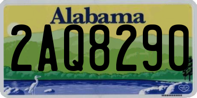 AL license plate 2AQ8290