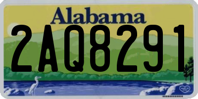 AL license plate 2AQ8291