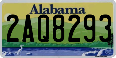 AL license plate 2AQ8293