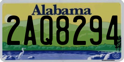 AL license plate 2AQ8294
