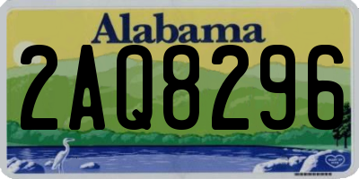 AL license plate 2AQ8296