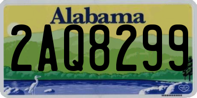 AL license plate 2AQ8299