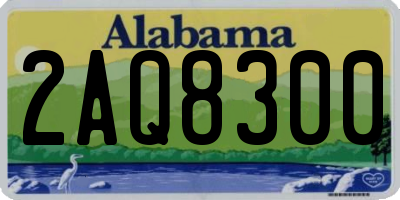 AL license plate 2AQ8300