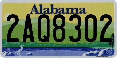 AL license plate 2AQ8302