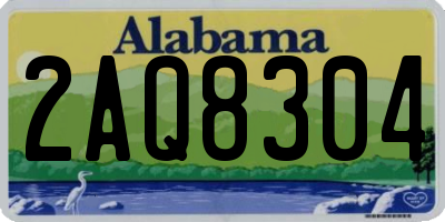 AL license plate 2AQ8304