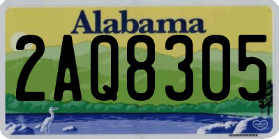AL license plate 2AQ8305