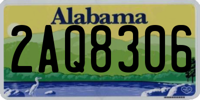 AL license plate 2AQ8306