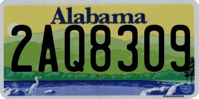 AL license plate 2AQ8309