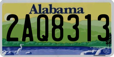 AL license plate 2AQ8313