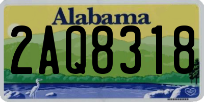 AL license plate 2AQ8318