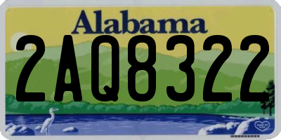 AL license plate 2AQ8322