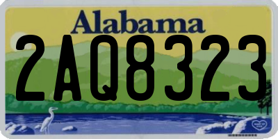 AL license plate 2AQ8323