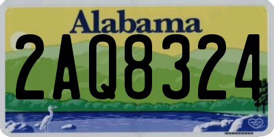 AL license plate 2AQ8324