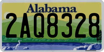 AL license plate 2AQ8328