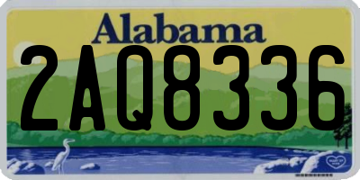 AL license plate 2AQ8336