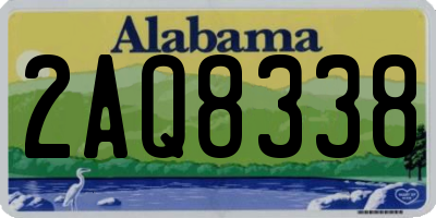 AL license plate 2AQ8338