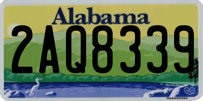 AL license plate 2AQ8339