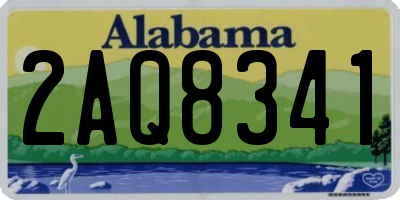 AL license plate 2AQ8341