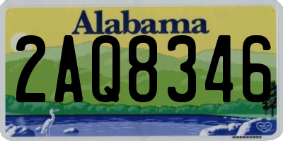AL license plate 2AQ8346