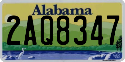 AL license plate 2AQ8347