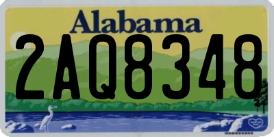 AL license plate 2AQ8348