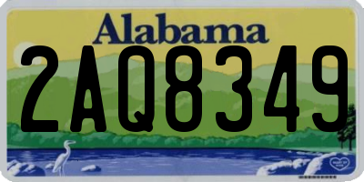 AL license plate 2AQ8349