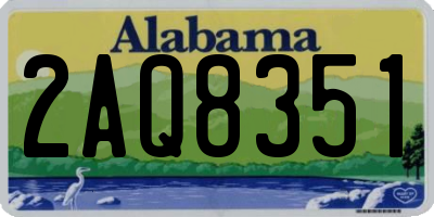 AL license plate 2AQ8351